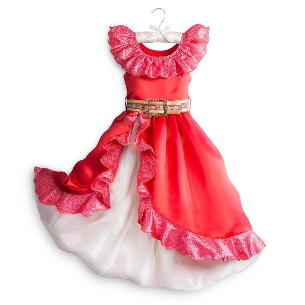 Disney Elena of Avalon Enchanted Red and Gold Kids deluxe Costume